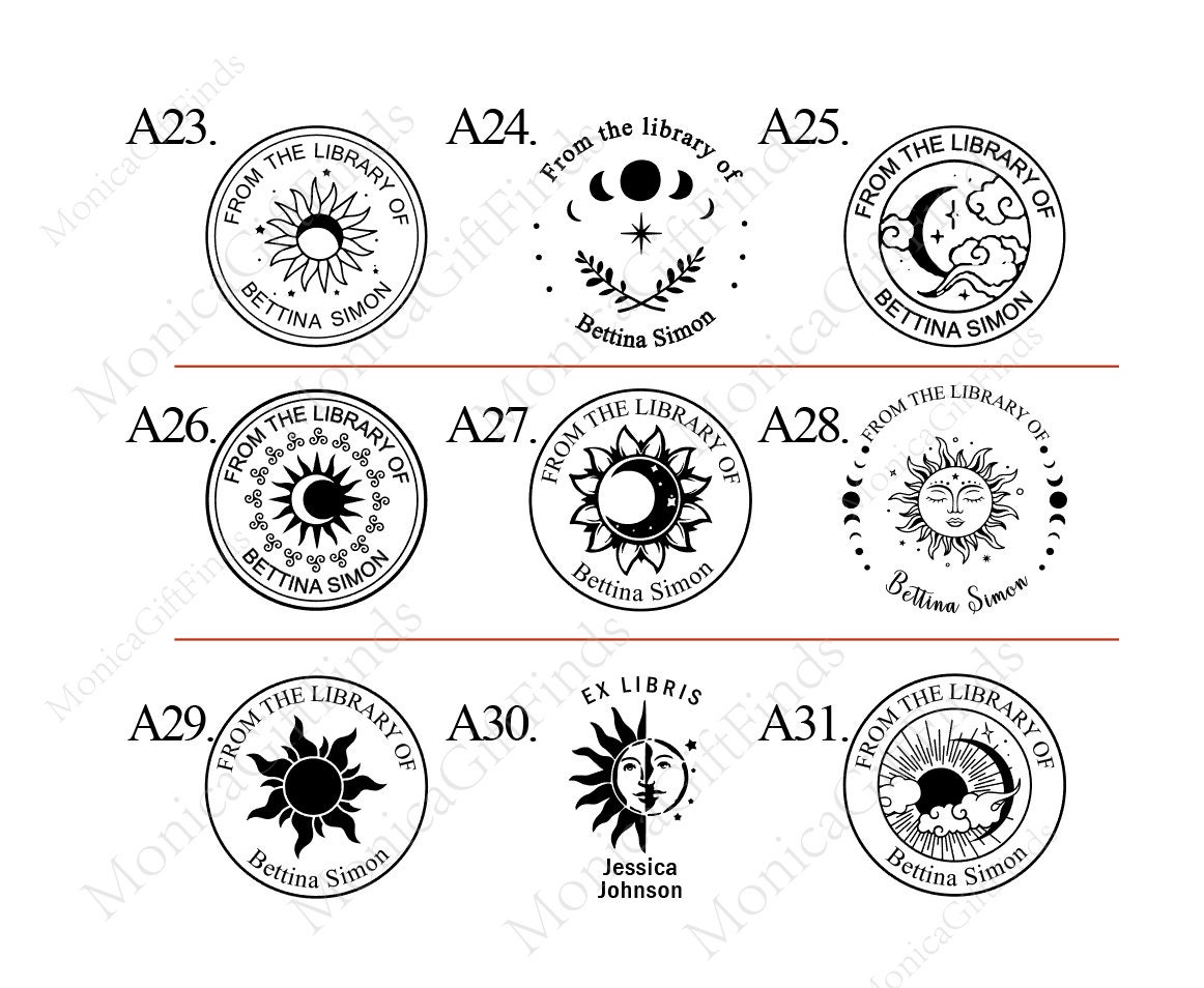 Book Embosser Custom With Your Name/from the Library Etsy UK