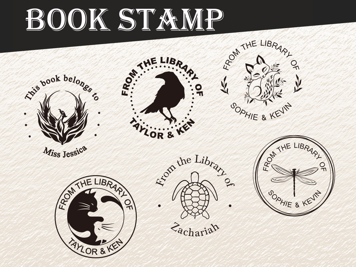 Book Stamp for Kids, Personalized library stamp for kids – Nordenzi