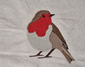 Machine Embroidery Design English Robin Bird