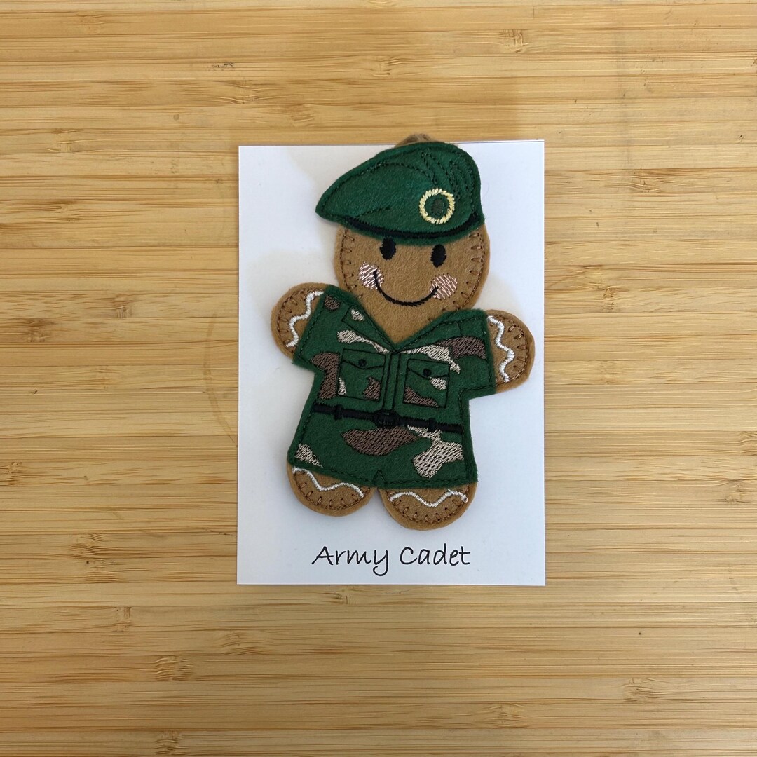 Army Cadet Gingerbread Gift Hanging Decoration - Etsy