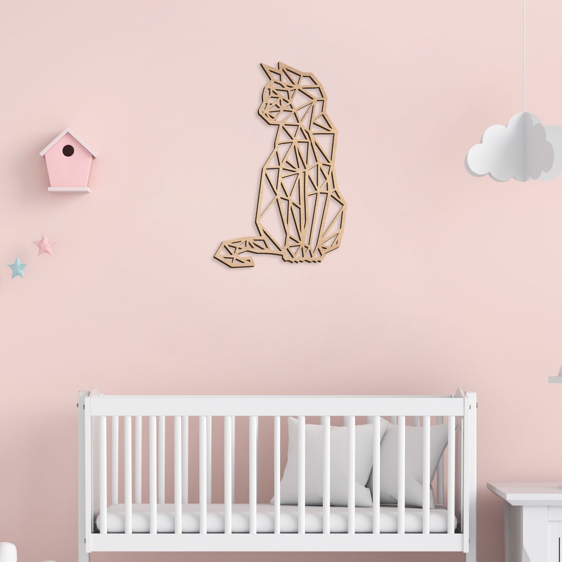 Cat Wall Decor Wooden Animal Wall Decor Wall Art Etsy