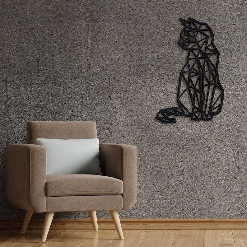 Cat Wall Decor Wooden Animal Wall Decor Wall Art Etsy UK