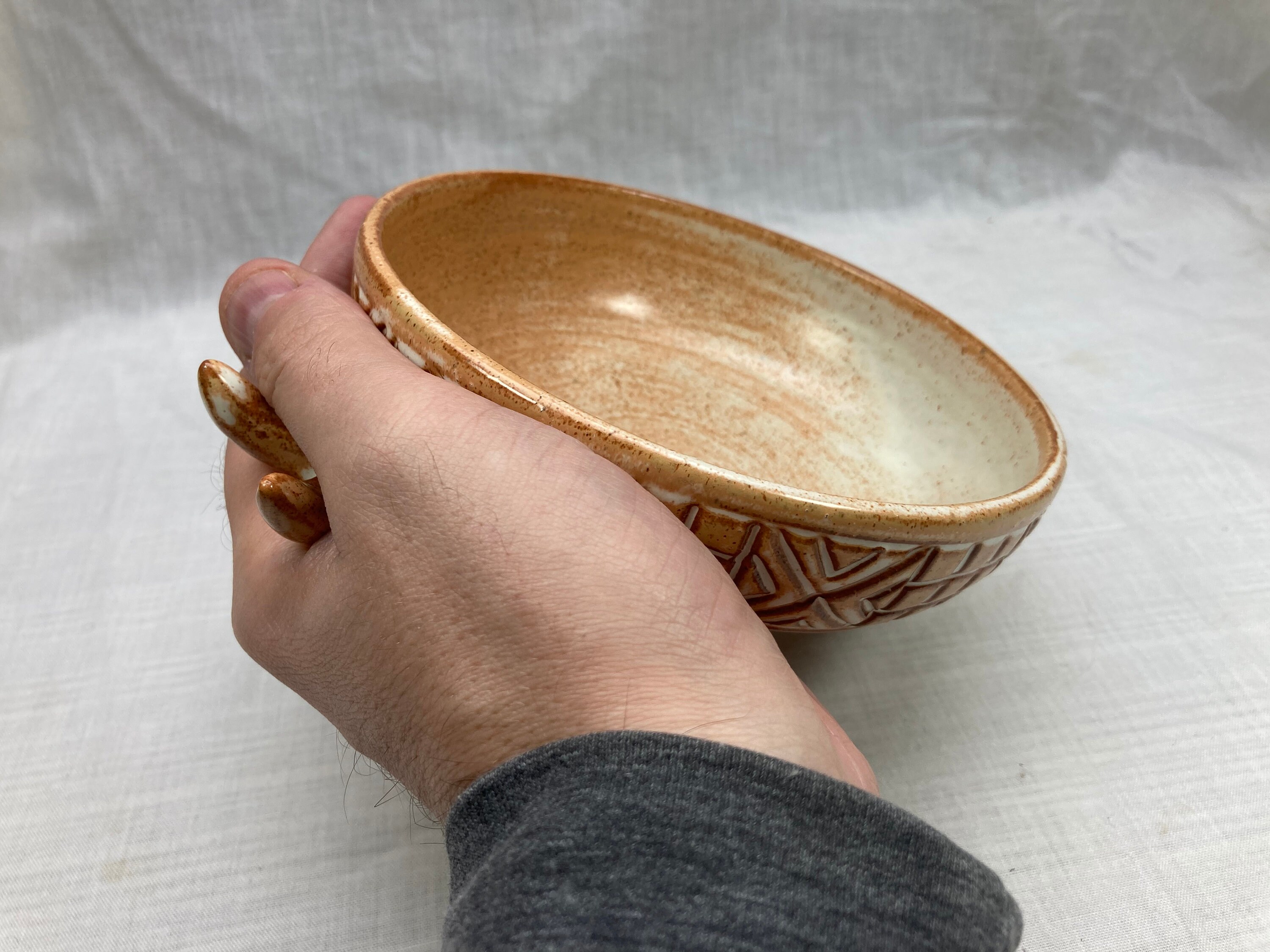 Unusual Studio Pottery Thumb Bowl Etsy UK