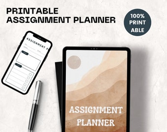 Printable Assignment Tracker, Weekly Homework Planner, Back to School ...