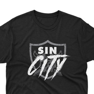 Raiders Sin City T-Shirt - Sizes Small thru 3XL Unisex