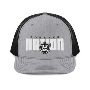 Casquette Trucker Forever Raider Nation Gris/Noir
