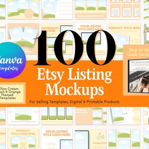 Tools for Etsy Sellers, Etsy Listing Mockup Templates, Mockups for Canva, Etsy Seller Guides,  Etsy Listing Templates