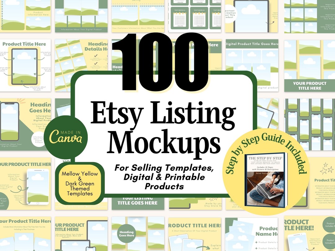 Tools for Etsy Sellers Etsy Listing Mockup Templates Mockups Etsy