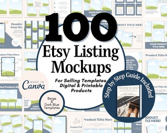 Etsy Listing Templates, Tools for Etsy Sellers, Mockups for Canva, Etsy Seller Guides, Etsy Listing Mockup Templates
