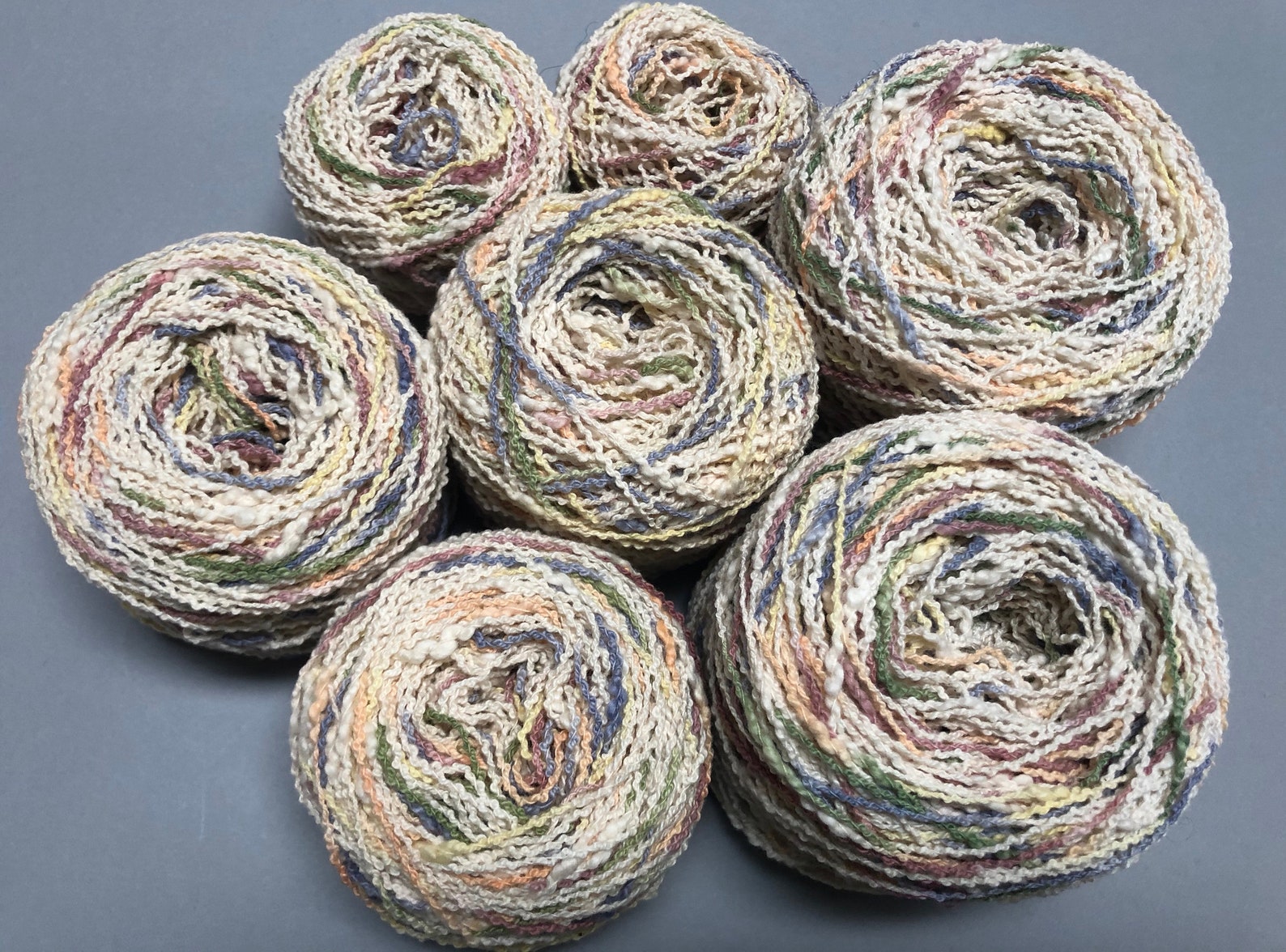 Cotton Boucle Yarn Etsy