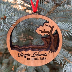 Virgin Islands National Park Ornament | Layered Wood