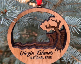 Virgin Islands National Park Ornament | Layered Wood