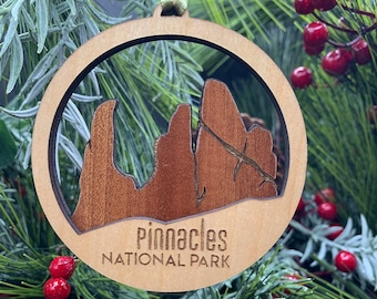 Pinnacles National Park Ornament | Layered Wood