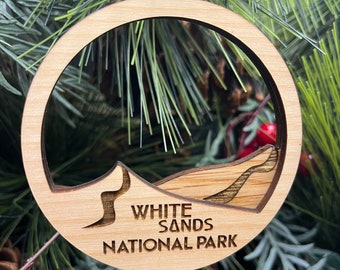 White Sands National Park Ornament | Layered Wood