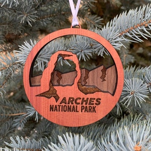 Arches National Park Utah Ornament | Layered Wood