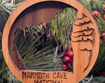 Mammoth Cave National Park Ornament | Layered Wood