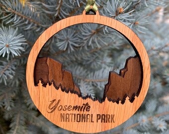 Yosemite National Park Ornament | Layered Wood