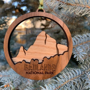 Badlands National Park Ornament | Layered Wood