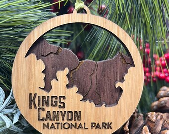 Kings Canyon National Park Ornament | Layered Wood