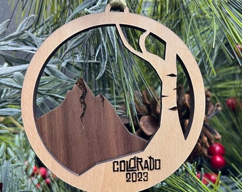 Colorado 2023 Ornament | Layered Wood