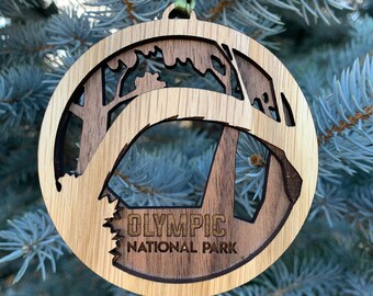 Olympic National Park Ornament | Layered Wood