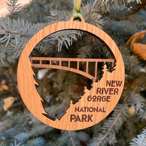 New River Gorge National Park Ornament | Layered Wood