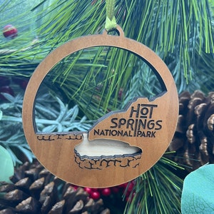 Hot Springs National Park Ornament | Layered Wood