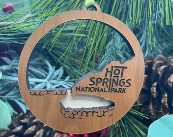 Hot Springs National Park Ornament | Layered Wood