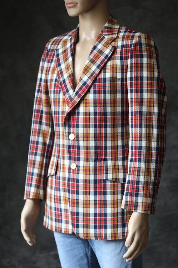 Vintage 1950's Plaid Blazer
