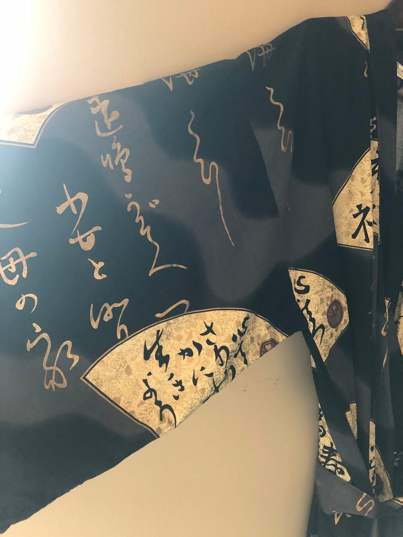 Vintage Gold and Black Kimono