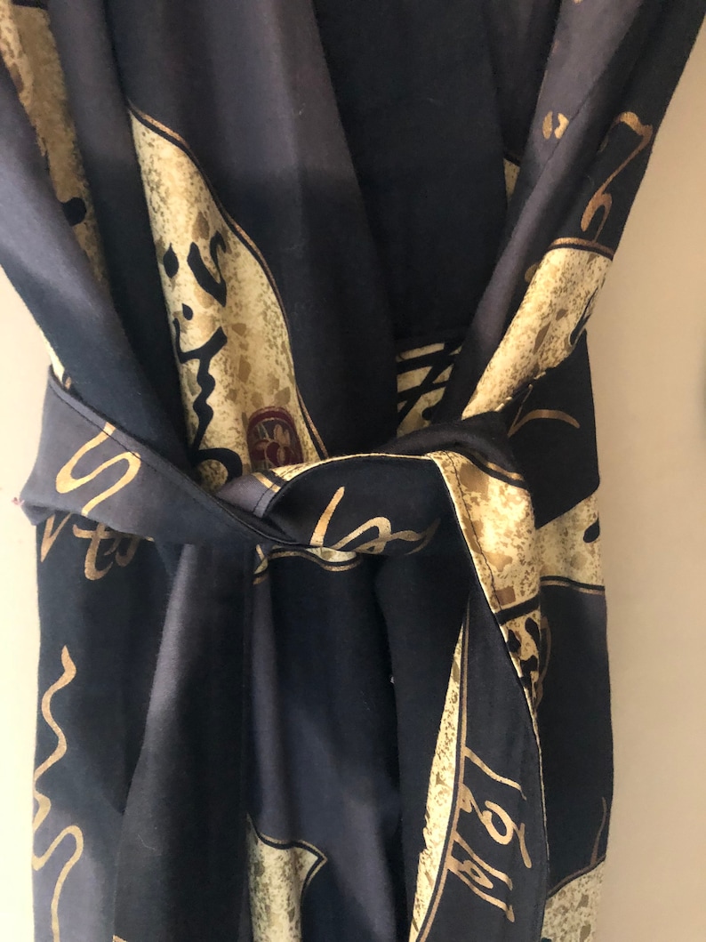 Vintage Gold and Black Kimono