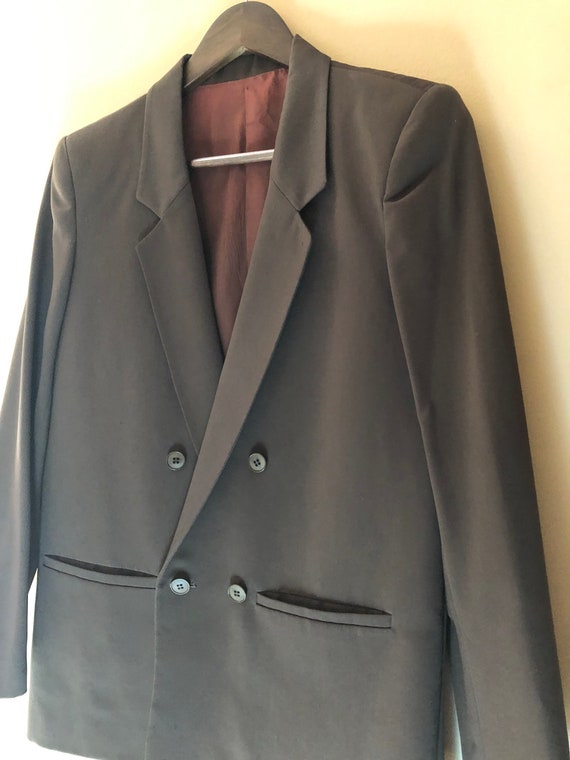 Vintage Olive Green Military button blazer Gem