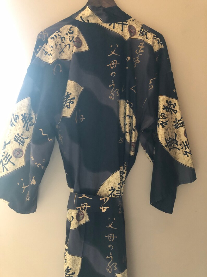 Vintage Gold and Black Kimono