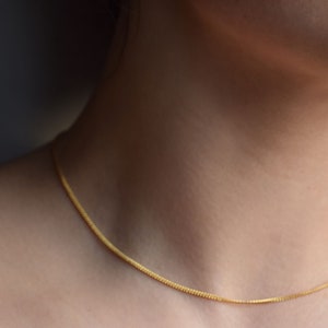 minimal sterling silver necklace, collar necklace for women,