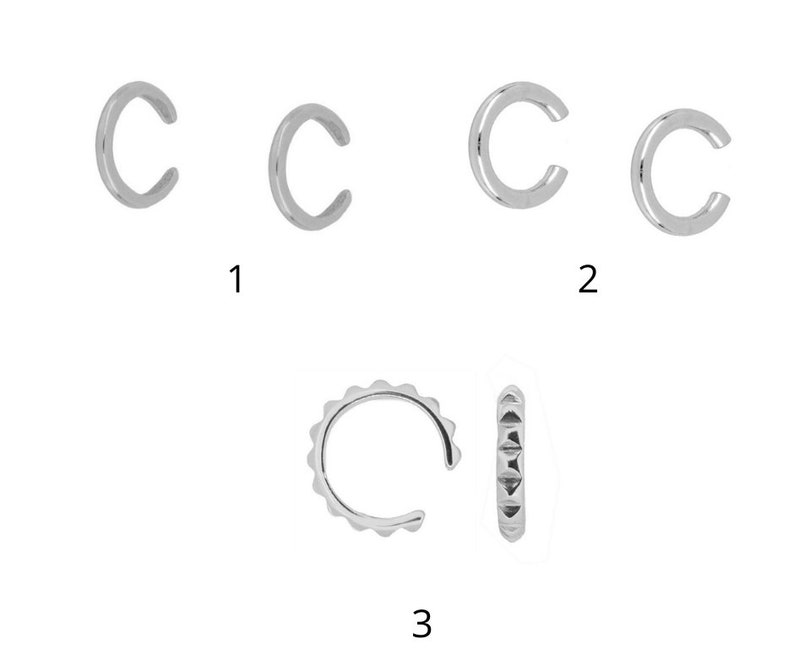 Boucle d'oreille, délicate conque dorée Argent