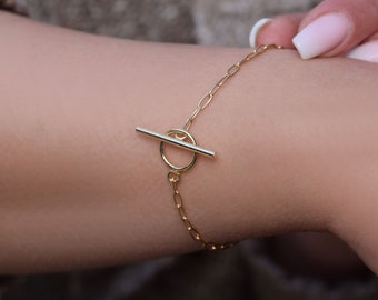 Damen Armband, ketten Armband -Gold Armband Silber-zierliches Armband -Minimalistisches Armband