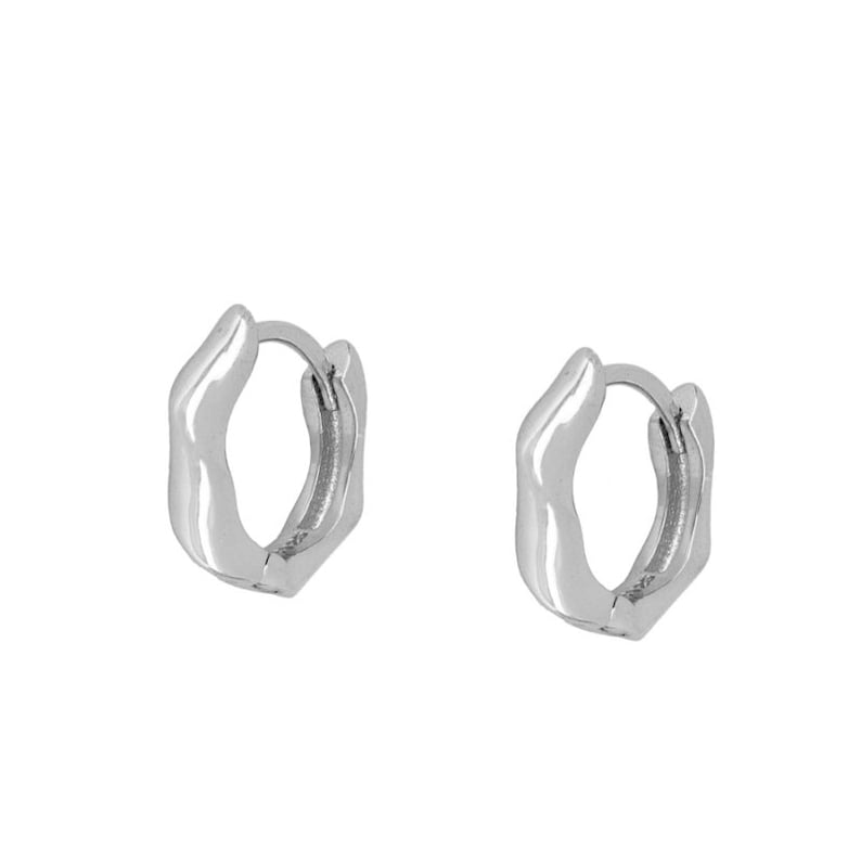 Gold Hoop Earrings Classic Round Earrings Silver Jewelry Silver
