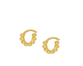 Zierlicher Tragus Ohrring, Gold minimalistischen Reifen Ohrring, zarte Helix Reifen, Gold Knorpel Ohrring
