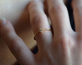 Polar STAR Ring - Polarstern ring - Sternring - Polar gold Ring - minimalistischen Sternring