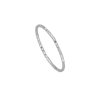 Dünner Bandring, dünner Ring Silber Bild 6