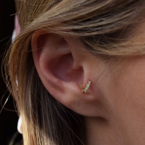 Helix Piercing, conch earring, Hoop image 3