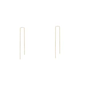 threader earrings, dangle earrings, String Earrings Singel Needel PAIR