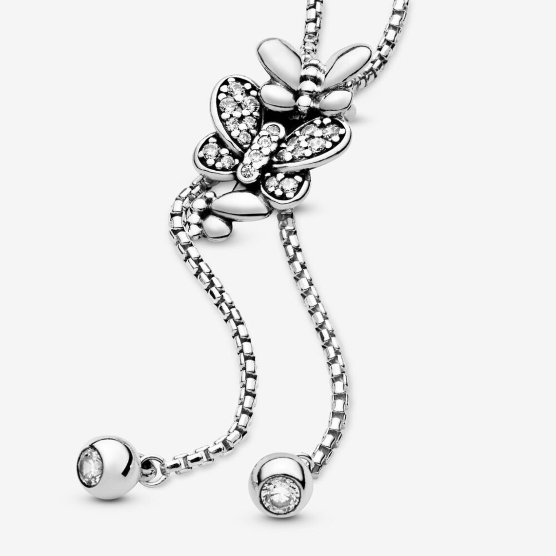 Butterfly Pendant fit Pandora Necklace in 925 Sterling Silver Etsy