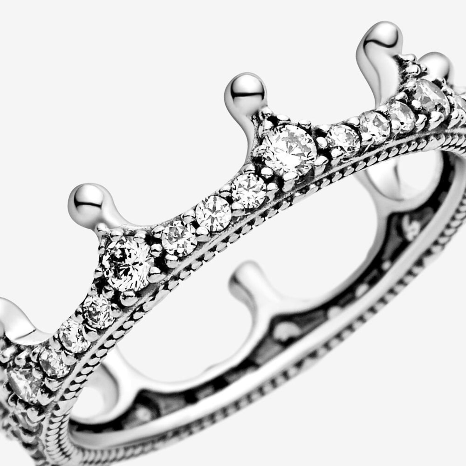 Tiara Crown Rings fit Pandora Style in 925 Sterling Silver Etsy