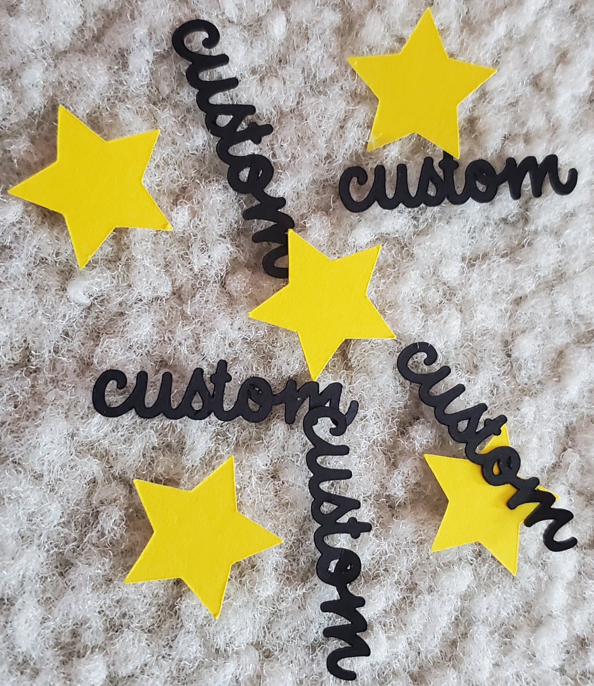 Custom Text Confetti for Party Decor Etsy