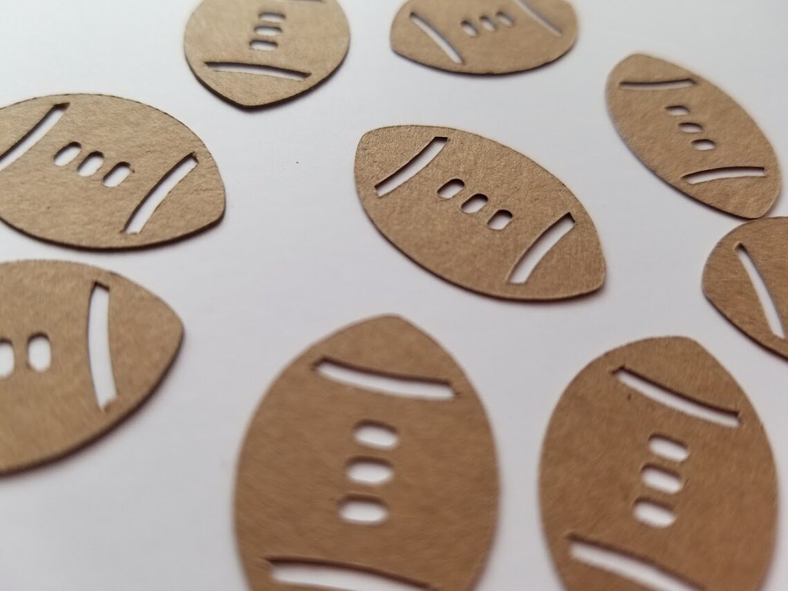 Football Confetti for Party Decor Etsy
