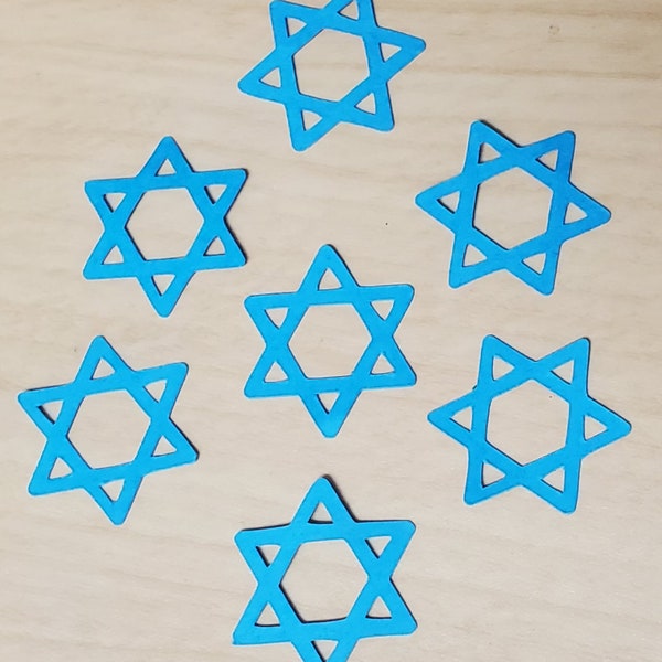 Star of David Confetti, Jewish Hanukah Symbol