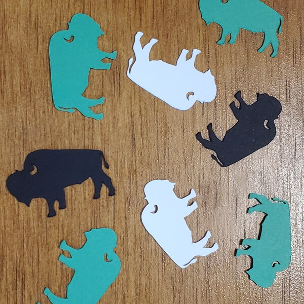 Bison Buffalo Confetti, Animal Gift Filler