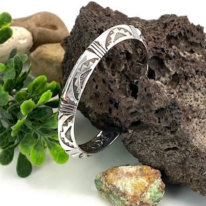 Native American Silver Cuff Bracelet Triangle - Etsy