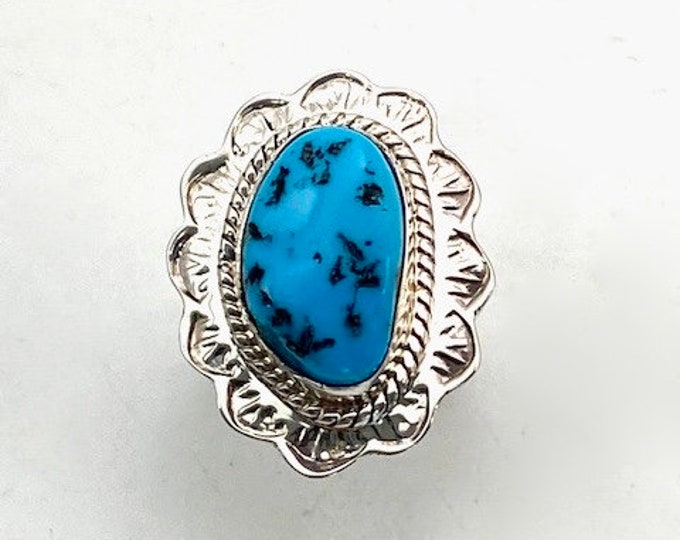 Sleeping Beauty Turquoise Ring Size 3 1/2 - Etsy
